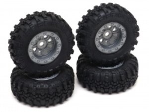 RGT/13610 RGT Swamper Tire & Wheel Set ( Metal Gun ) for ECX Barrage/ FTX Outback/ RGT Adventurer for 1/24 ADVENTURER