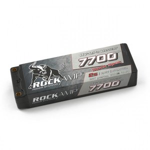 RK7700A2S - Rockamp LiPo Akku HV 7700mAh 2s Competition Hardcase 5mm Buchse