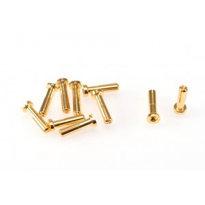 RP-0186 - RUDDOG 4mm Gold Plug Male 18mm (10pcs)