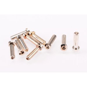 RP-0192 - RUDDOG 4mm Silver Plug Male 18mm (10pcs)