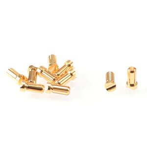 RP-0196 RUDDOG 5mm Gold Plug Male Short (10pcs)