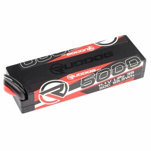 RP-0412 RUDDOG 5000mAh 50C 11.1V LiPo Stick Pack Battery with XT60 Plug