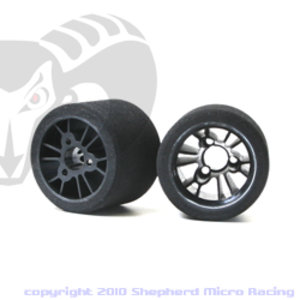 SH12-235 - Shepherd 1/12 Pan Car Tyres Rear Gray (35sh Carpet)