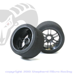 SH12-335 - Shepherd 1/12 Pan Car Tyres Front Teal (35sh On-Road)