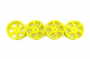 SM/GT604Y Speedmind 6 Spokes Wheel 24MM Yellow 0-Offset