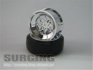 SURSDW-5503 - Techno Racing Felgen 1:10 Offset 5mm chrom