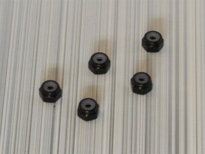 Square SGE-12BK 2mm Alumuttern Schwarz