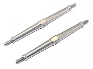 T4102TL95GM GPM Racing Aluminium 4MM Clockwise And Anticlockwise Turnbuckles (Total Length 102MM.Both Sides Thread 9.5MM)-1Pair Gun Metal