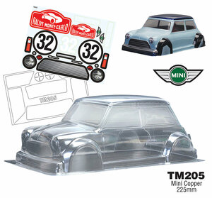 TC-TM205 Team C Mini Cooper Wheelbase 225mm Body mit Sticker