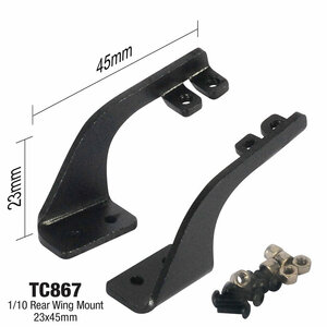 TC867 1/10 Rear Wing Mount, 23x45mm