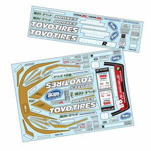 TC934 1/10 GR86 TOYO TIRES Sticker, A4
