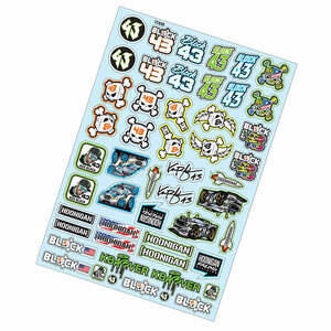 TC939 1/10 Ken Block Sticker, A4