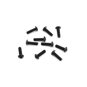 TKR1403 – M3x10mm Button Head Screws (black) - TEKNO RACING PARTS