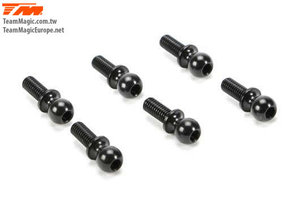 TM503138A Ersatzteil - E4 - Aluminium 7075 - Kugelkopf 5x7mm - Schwarz
