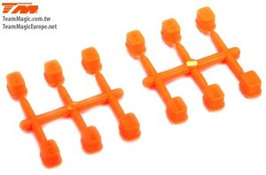 TM507315O E4RS III / PLUS - Querlenkerhalter Inserts Satz (0, 0.2, 0,4) - Orange