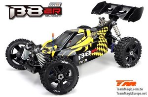 TM560011BH 1/8 Elektrisch - 4WD Buggy - RTR - 2500kv Brushless Motor - 4S - Wasserdicht - Team Magic B8ER Gelb/Schwarz