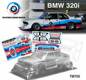 TM7052 Team C 1/10 Mini 320I 1978 Wheelbase 210mm Body mit Sticker