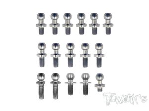 TP-026 T-WORK\'S 64 Titanium Ball End Set for Yokomo BD7\'15 & BD7\'16