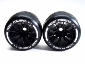 TP-FPG_F1BR Team Powers 1:10 F1 Rubber Rear Tire Set - (Pre-Glued Soft 1Set 2Pcs)