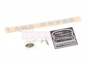 TRC/302226BK Team Raffee Co. 1/10 Metal Defender Logo for D90/D110 Black