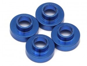 TRC/302442B Team Raffee Co. Aluminum Servo Washer (4) 3x7.5mm Blue