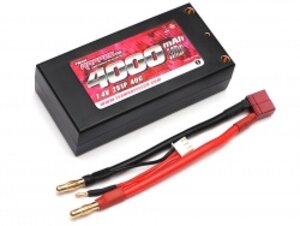 TRC/302472 Team Raffee Co. LiPo Battery Short Size 7.4V 4000mAh 40C mit T Plug Connector