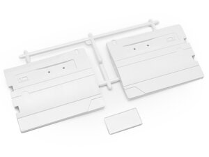 TRC/302522 Team Raffee Co. Interior Door Panels & License Plate for TRC Defender D90 Pickup Truck Hard Body