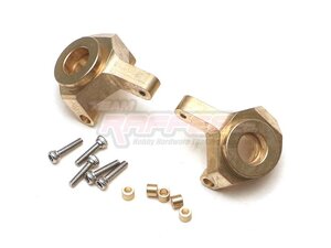 TRC-302828 Team Raffee Co. Brass fFront Steering Knuckle (2) for Axial SCX24