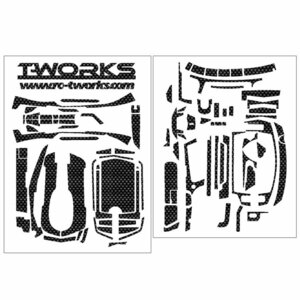 TW-TS-043 T-Work´s Shiny Graphite Sticker for Sanwa MT44