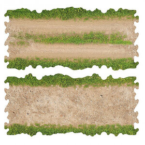 TWDTRK004 CRAWLER PARK 2 X DIRT AND GRASS STRAIGHTS FOR 1/24 RC CRAWLER PARK