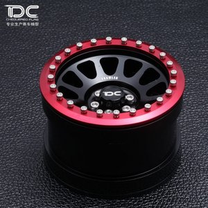 Team DC 2.2 Aluminum Beadlock MR305 NV Red Wheels 2pcs - DC-50409