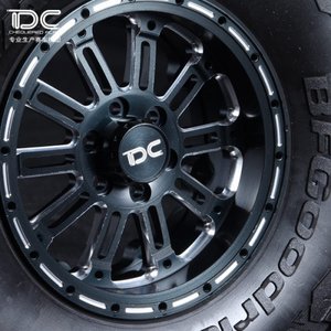 Team DC 2.2 Aluminum Beadlock XD Black Wheels 2pcs - DC-50395