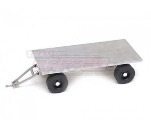 Team Raffee Co. 1/14 Realistic Alloy Flatbed Trailer - TRC/JDM-122