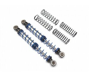 Team Raffee Co. Aluminum Double Spring Shocks 110mm (2) for Crawlers Black BRQ90333-110BK