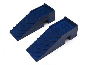 Top-Shelf Hobby Scale Accessories - Wheel Ramps (rhino Ramps) Blue - TSH-WR03