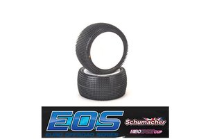 U6839 - 1:10 Schumacher Cactus - Rear - 2 & 4WD Komplettrad verklebt - Gelb, 12mmHex -EOS/Mibos 2017/18- - Schumacher