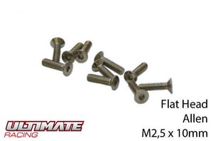 UR1612510 Schrauben - Senkkopf - Allen - M2.5 x 10mm - ULTIMATE