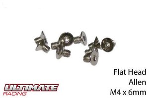 UR161406 Schrauben - Senkkopf - Allen - M4 x 6mm - ULTIMATE