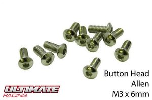 UR162306 Schrauben - Rundkopf - Allen - M3 x 6mm - ULTIMATE