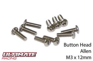 UR162312 Schrauben - Rundkopf - Allen - M3 x 12mm - ULTIMATE