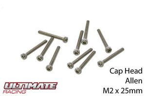 UR163225 Zylinderkopf - Hex (Allen) - M2 x 25mm - ULTIMATE