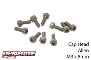 UR163308 Zylinderkopf - Hex (Allen) - M3 x 8mm - ULTIMATE