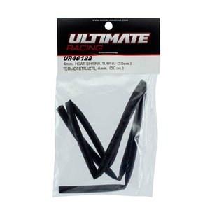 UR46122 - Ultimate RC Schrumpfschlauch 4mm (50cm) schwarz Heat Shrink Tubing