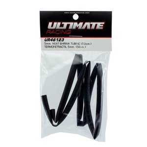 UR46123 - Ultimate RC Schrumpfschlauch 5mm (50cm) schwarz Heat Shrink Tubing