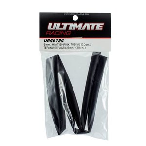 UR46124 - Ultimate RC Schrumpfschlauch 6mm (50cm) schwarz Heat Shrink Tubing