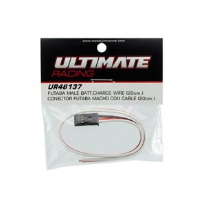 UR46137 - Ultimate RC Batterie Kabel Male 20cm Futaba Stecker Buchsen Servokabel
