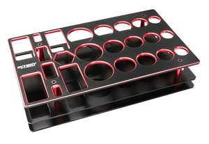 Universal Workbench Organizer 195x117x40mm Workstation Tray C27286RED