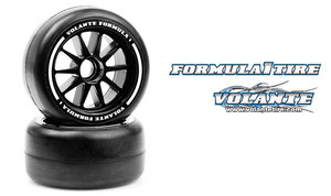 VF1-FH - Volante F1 Front Rubber Slick Tires Hard Compound Preglued