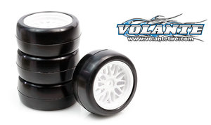 VT-VMI-PG030R - Volante Mini 30R Rubber Slick Tire Pre-glued 4pcs (0 Off set)