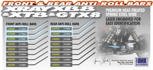 X352494 XB8 FRONT ANTI-ROLL BAR 2.4MM